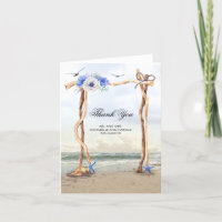 Beach Arbor Wedding Vielen Dank