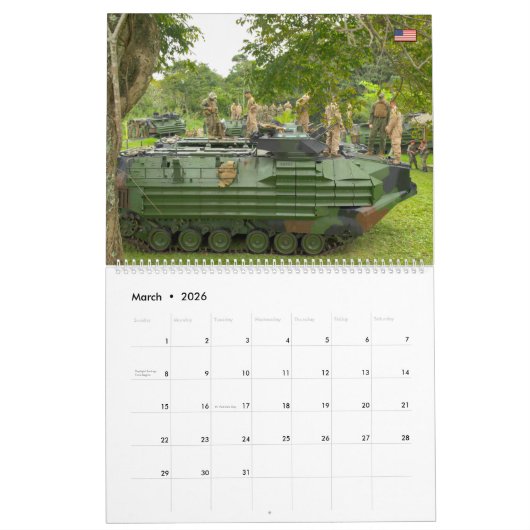 BEACH ARMOR - Angriff Amphibienfahrzeug Kalender (Mär 2026)