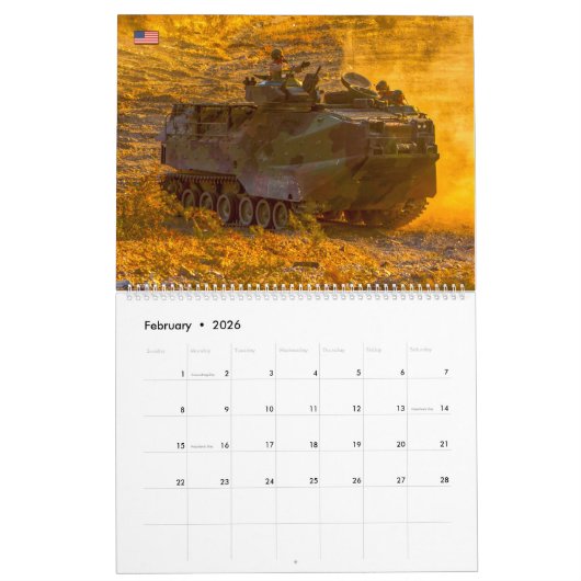 BEACH ARMOR - Angriff Amphibienfahrzeug Kalender (Feb 2026)