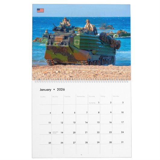 BEACH ARMOR - Angriff Amphibienfahrzeug Kalender (Jan 2026)