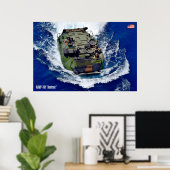 BEACH ARMOR - Angriff Amphibienfahrzeug Poster (Heimbüro)