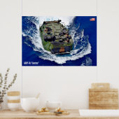 BEACH ARMOR - Angriff Amphibienfahrzeug Poster (Küche)
