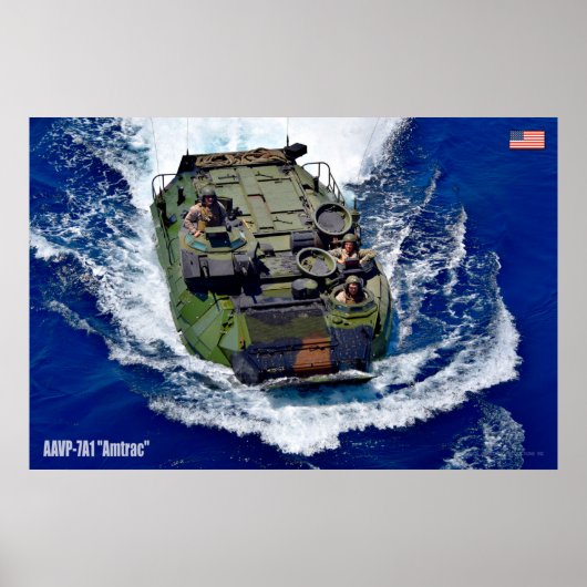 BEACH ARMOR - Angriff Amphibienfahrzeug Poster (Vorne)