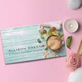 Beach Aromatherapy Massage Therapeut WELLNESS-CENT Visitenkarte