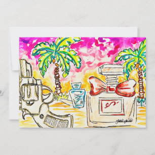 Beach Art Feiertagskarte