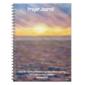 Beach Art Ocean Art Bible Verse Prayer Journal Notizblock (Vorderseite)
