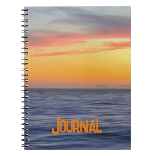 Beach Art Ocean Sunset Colorful Journal Notizblock (Vorderseite)