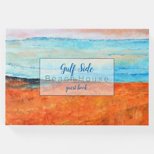 Beach Art Vacation Rental Guest Book Gästebuch (Vorderseite)