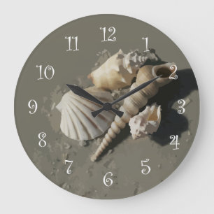 Beach Art Wall Clocks Große Wanduhr