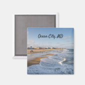 Beach at Ocean City, Maryland Magnet (Vorderseite/Rückseite)