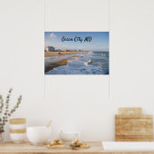 Beach at Ocean City, Maryland Poster (Küche)
