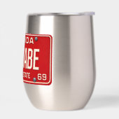 Beach Babe 1969 | Retro Red Florida License Plate (Links)