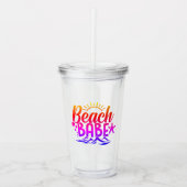 Beach Babe Acrylic Tumbler Acryltrinkbecher (Vorderseite)