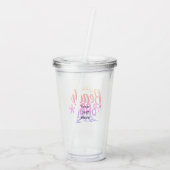 Beach Babe Acrylic Tumbler Acryltrinkbecher (Rückseite)