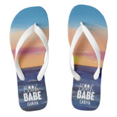 Beach Babe Adult Flip Flops Badesandalen (Fußbett)