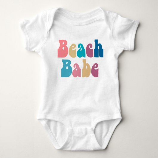 Beach Babe Baby Strampler (Vorderseite)