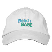 BEACH-BABE BESTICKTE KAPPE (Vorderseite)