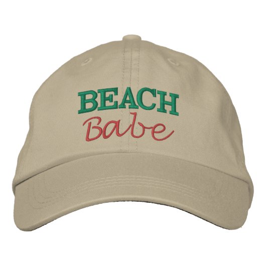Beach Babe bestickter Hut (Vorderseite)