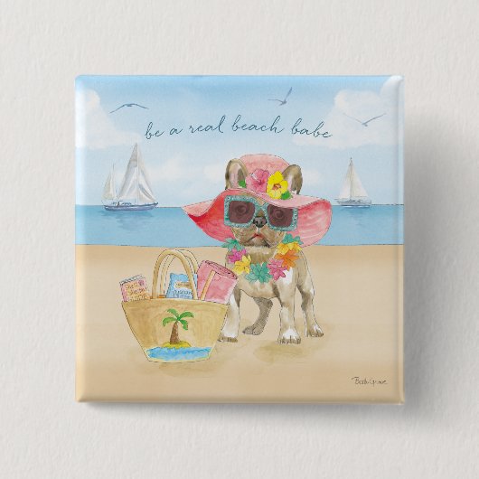Beach Babe Button (Vorderseite)