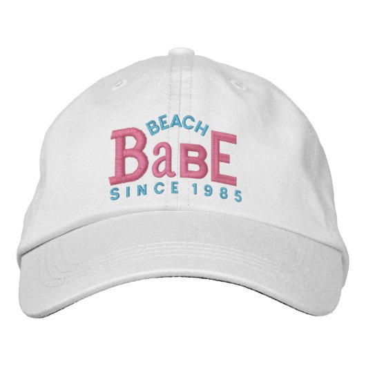 Beach Babe Embroidery Hat Bestickte Kappe (Vorderseite)