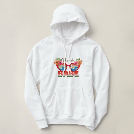 Beach Babe Hoodie (Design vorne)