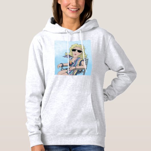 Beach Babe Hoodie (Vorderseite)