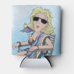 Beach Babe kann kühlen Dosenkühler