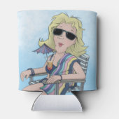 Beach Babe kann kühlen Dosenkühler (Rückseite)