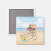 Beach Babe Magnet (Vorderseite/Rückseite)