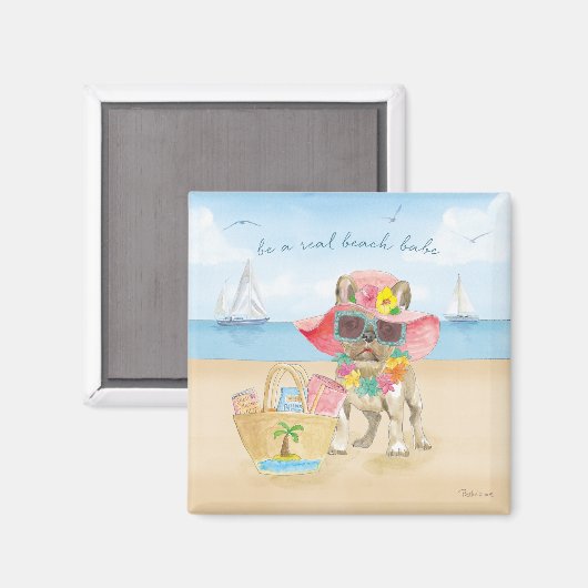 Beach Babe Magnet (Vorderseite/Rückseite)
