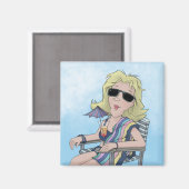 Beach Babe Magnet (Vorderseite/Rückseite)
