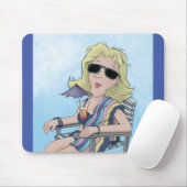 Beach Babe Mouse Pad Mousepad (Mit Mouse)