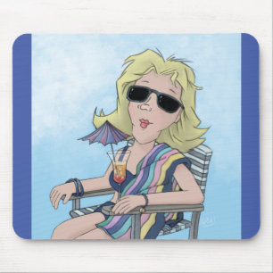 Beach Babe Mouse Pad Mousepad