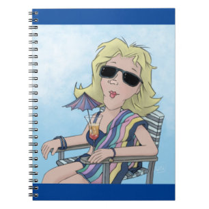 Beach-Babe-Notebook Notizblock