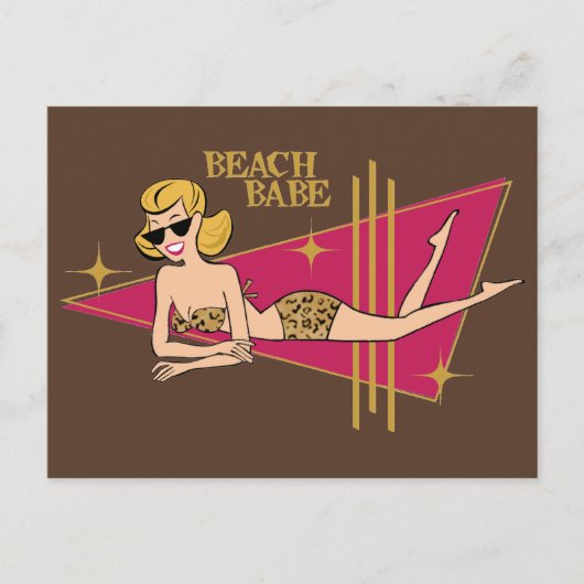 Beach Babe Postkarte (Vorderseite)