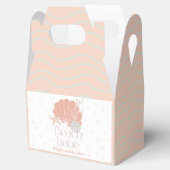 Beach Babe Seashell Pink Girl Baby Shower Geschenkschachtel (Geöffnet)