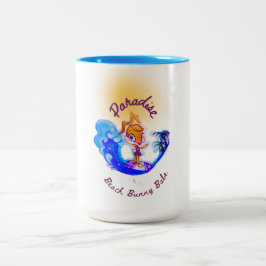"Beach Babe Surfer" Zweifarbige Tasse