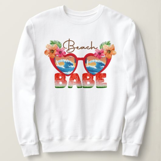 Beach Babe Sweatshirt (Design vorne)