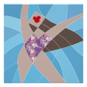 Beach Babe Swimsuit Model Fashion Illustration Fotodruck (Vorne)