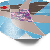 Beach Babe Swimsuit Model Fashion Illustration Fotodruck (Ecke)