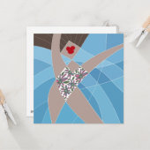 Beach Babe Swimsuit Model Fashion Illustration Karte (Vorderseite/Rückseite Beispiel)