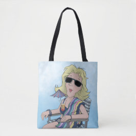 Beach Babe Tote Bag Tasche