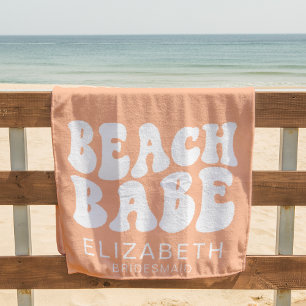 Beach Babe Trendy Peach Cooler Junggeselinnen-Absc Strandtuch