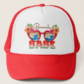 Beach Babe Truckerkappe (Vorderseite)