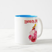 "Beach Babe" Zweifarbige Tasse (VorderseiteRechts)