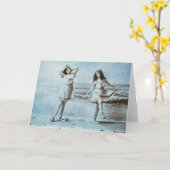 Beach Babes Karte (Gelbe Blume)
