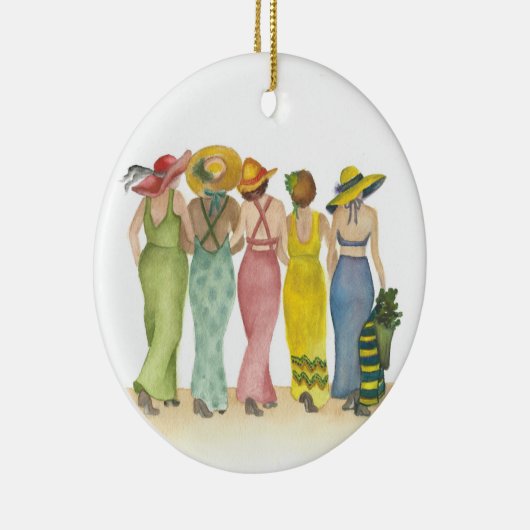 Beach Babes Keramik Ornament (Rechts)