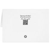 Beach Babes tanzen in der Regenkarte (Rückseite Horizontal)