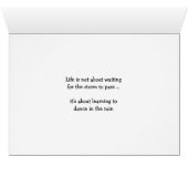 Beach Babes tanzen in der Regenkarte (Innenansicht Horizontal (Unten))