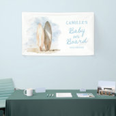 Beach Baby an Bord Boy Baby Dusche Banner (Messeveranstaltung)